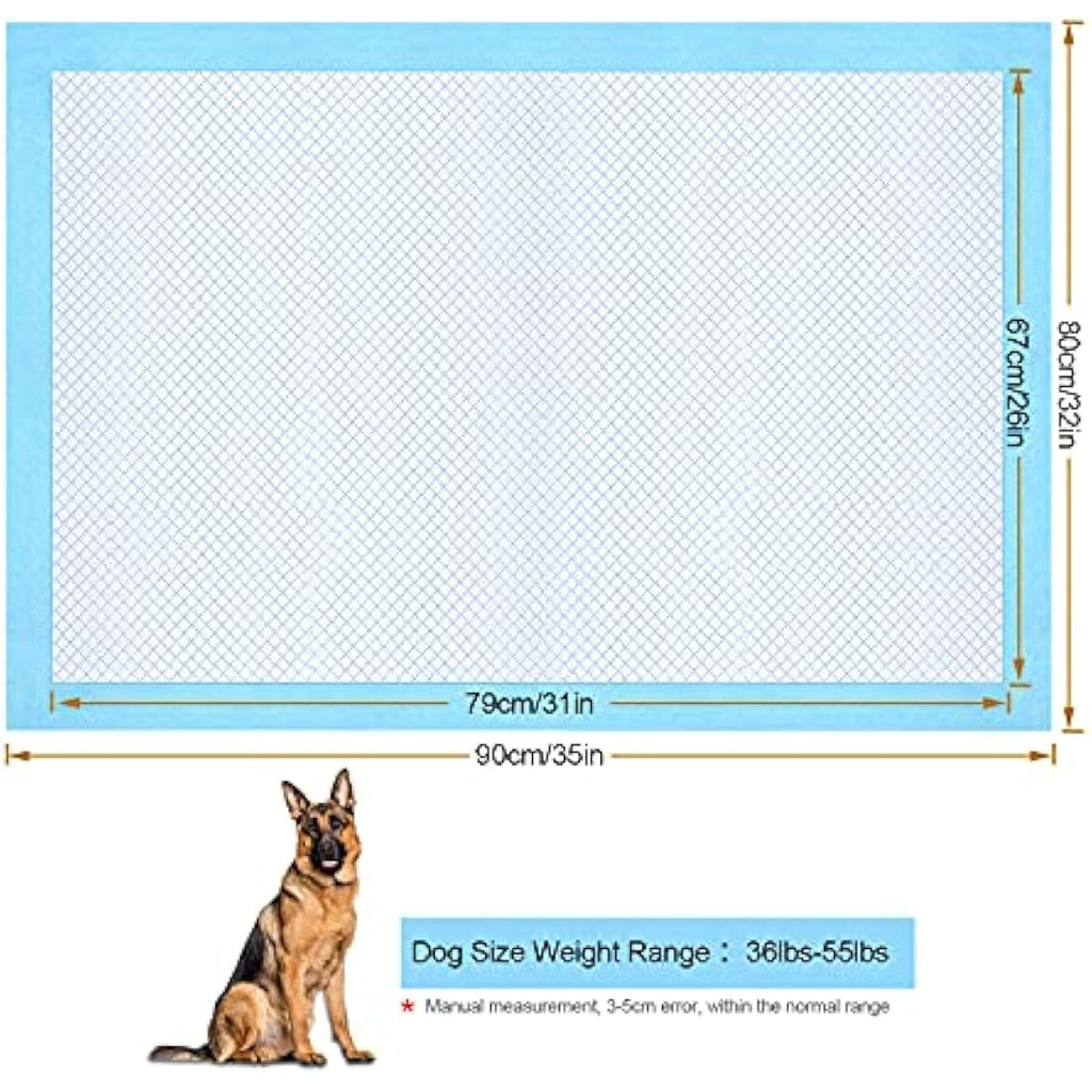 OWNPETS Dog Training Pads | 6-Layer Leak-Proof Pee Pads, 90x80cm, 40ct
