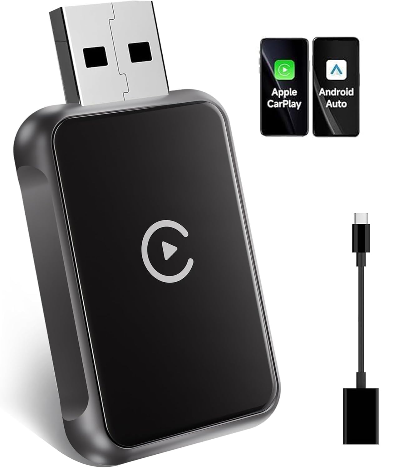 Jolof Store 2-in-1 Wireless CarPlay & Android Auto Adapter – 5GHz WiFi
