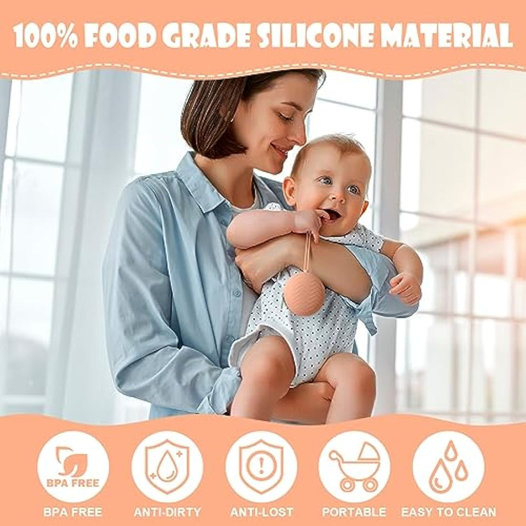 Aolso Silicone Pacifier Holder Case – 2 Pack Travel Soother Pods