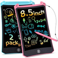 PINKCAT 8.5" LCD Writing Tablet 2-Pack | Colorful Doodle Board for Kids
