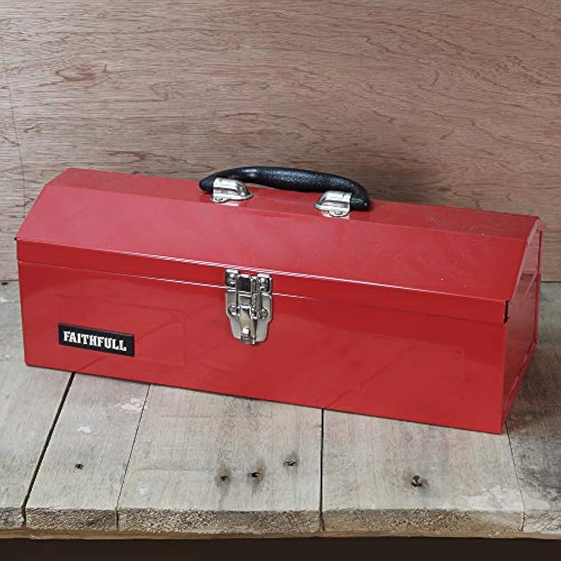 Faithfull Metal Barn Tool Box – 484mm Heavy-Duty Storage Organizer