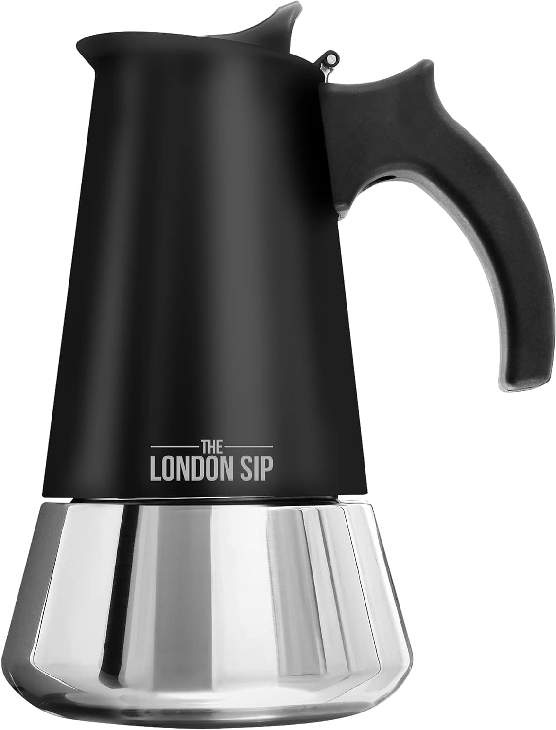 The London Sip Moka Pot | 6-Cup Stainless Steel Induction Coffee Maker