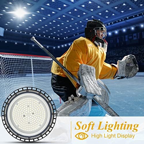 TODEHI 200W UFO LED High Bay Light | 20000LM 6500K IP65 Shop Light - 4 Pack
