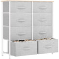 YITAHOME 8-Drawer Fabric Dresser | Storage Organizer with Wood Top