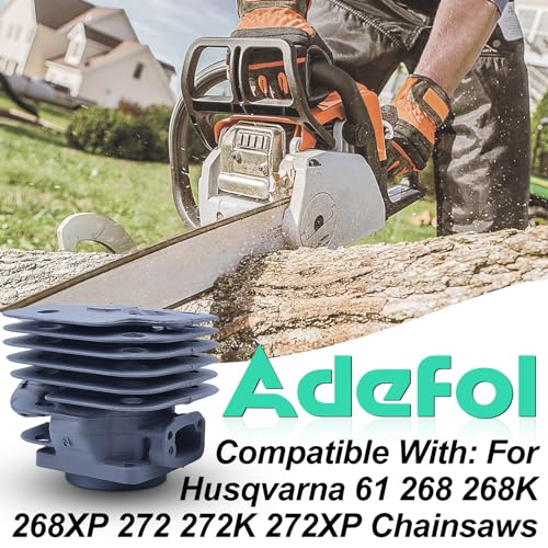 Adefol 52mm Cylinder Piston Kit for Husqvarna 268 272 272XP 61 Chainsaw