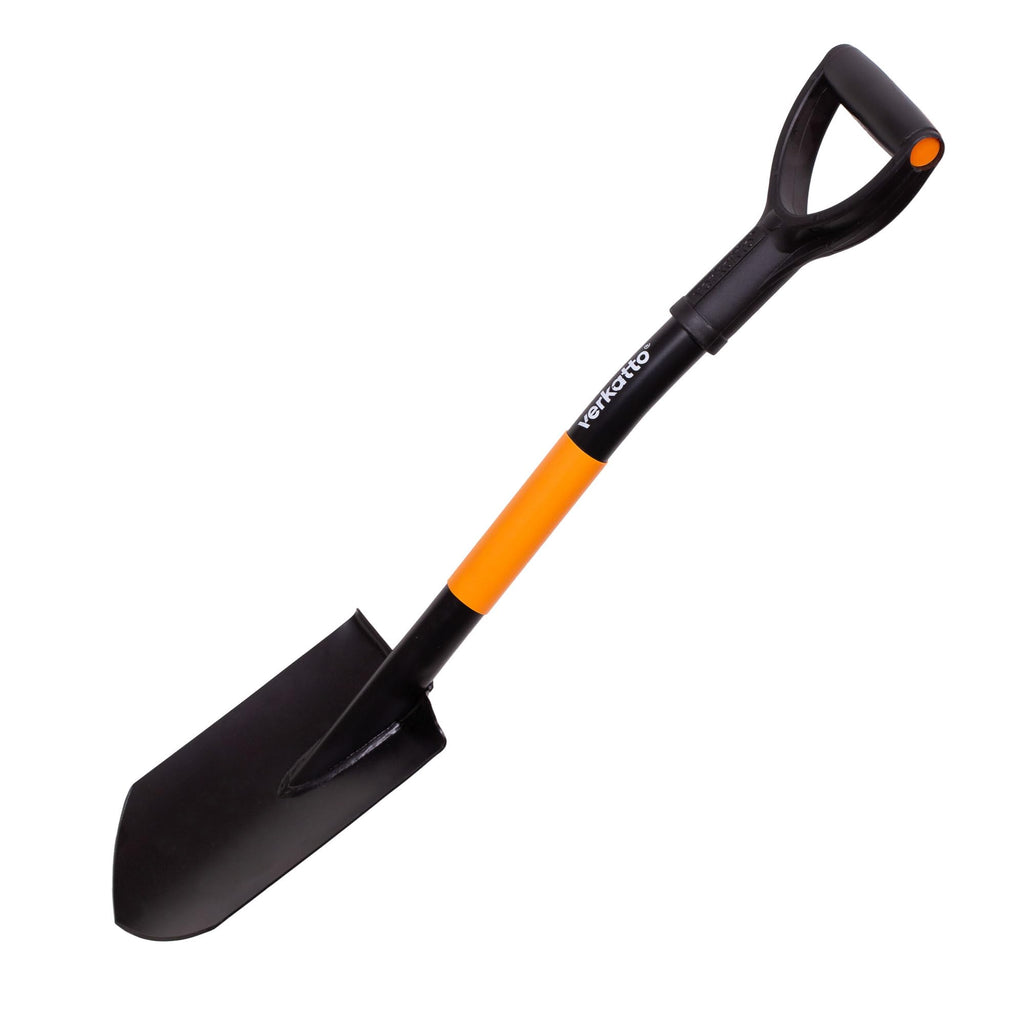 MIVOS Mini Pointed Spade – 75cm Hardened Steel Shovel with D-Handle