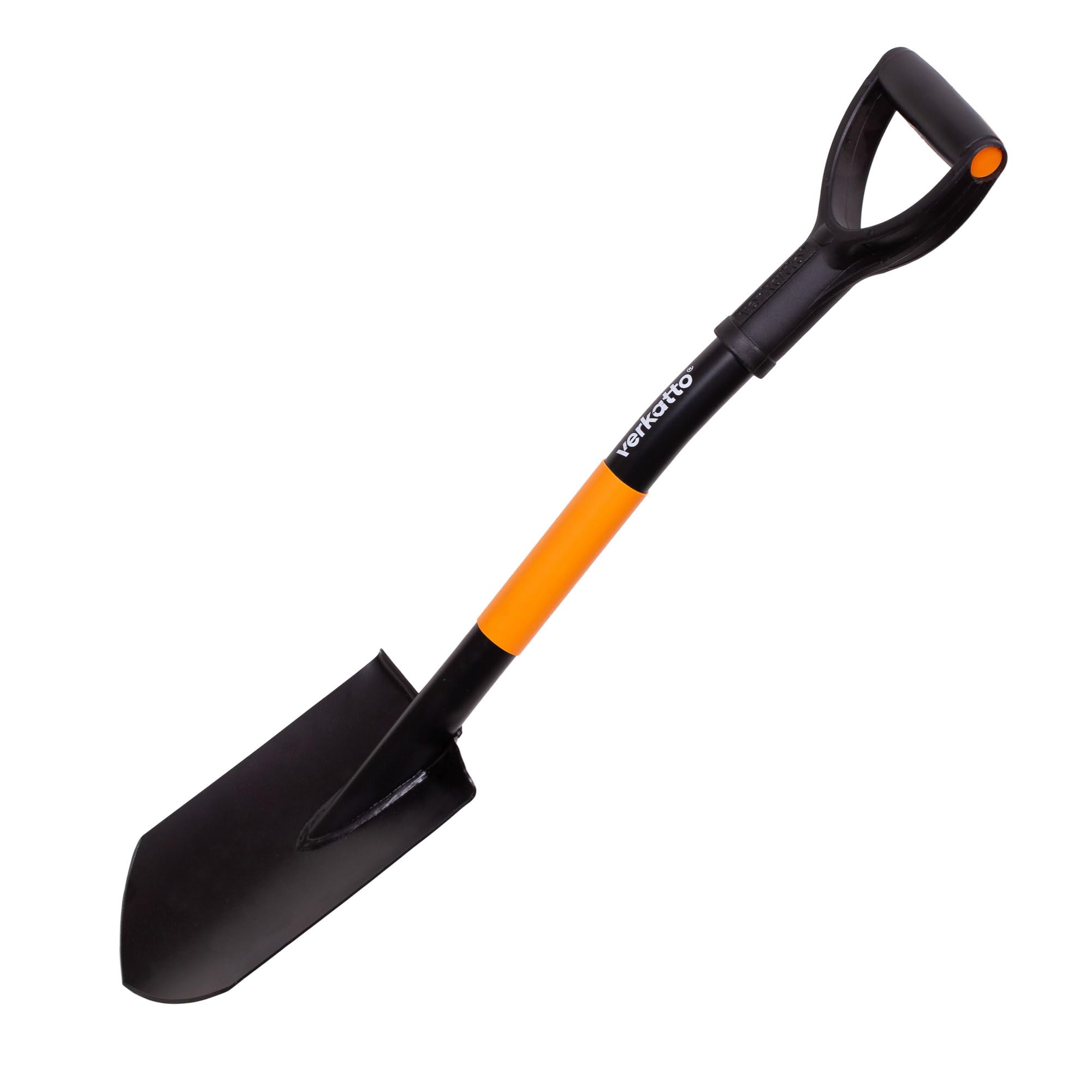 MIVOS Mini Pointed Spade – 75cm Hardened Steel Shovel with D-Handle