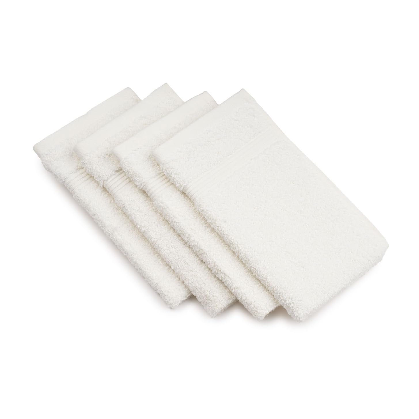 Gözze New York Guest Towels - Set of 4 Soft 100% Cotton - Nature