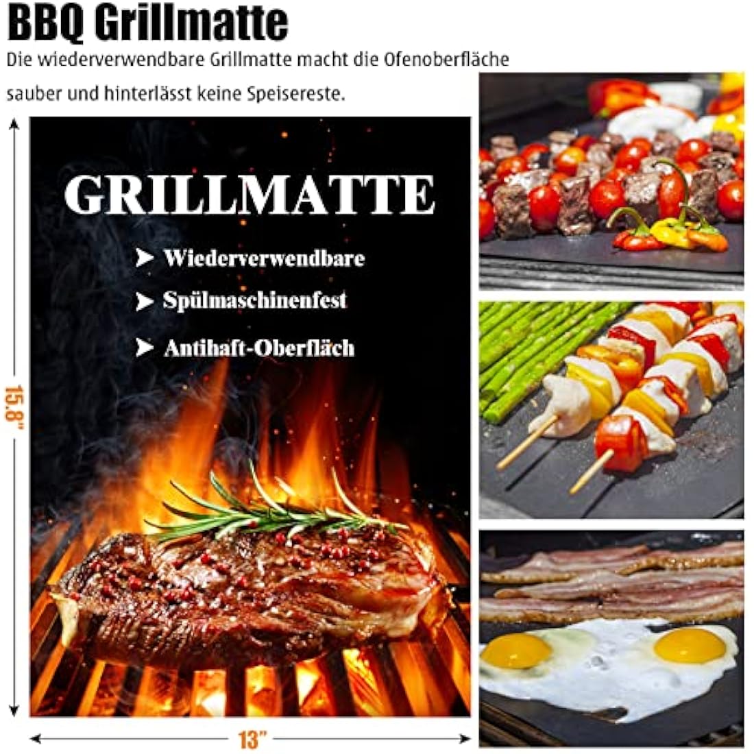 Grilliance 30-Piece Stainless Steel BBQ Grill Tools Set with Carrying Bag
