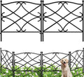 Amagabeli Metal Garden Fence - 3M Rustproof Wrought Iron Animal Barrier