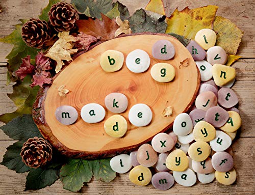 Yellow Door Alphabet Pebble Word-Building Set | 50 Lowercase Stones
