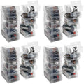 Kurtzy Clear Plastic Shoe Storage Boxes - 40 Pack Stackable Organizers