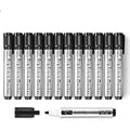 Maxtek Black Whiteboard Markers – 12 Pack Bullet Tip Dry Erase Pens