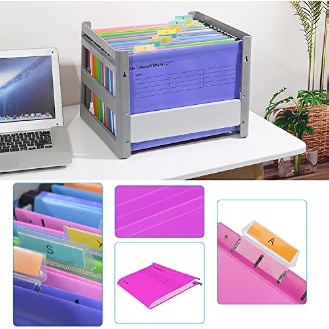 MerryNine Foolscap Suspension Files - 15 Pack Pink Polypropylene Folders