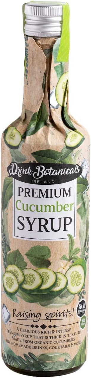 Drink Botanicals Ireland Cucumber Syrup – Natural 500ml Glass Bottle
