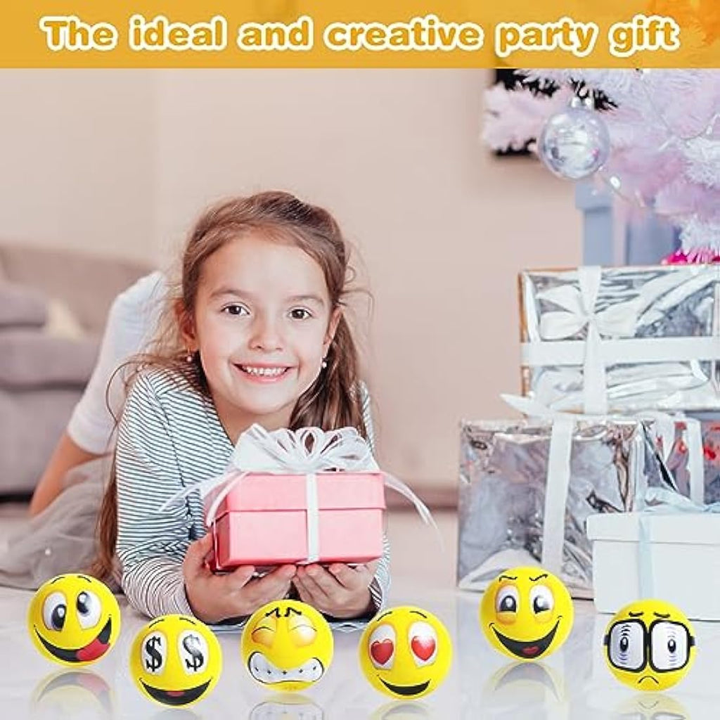 Funny Face Stress Balls – 20pcs PU Foam Squeeze Fidget Toys