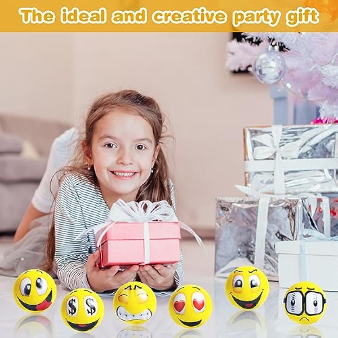 Funny Face Stress Balls – 20pcs PU Foam Squeeze Fidget Toys