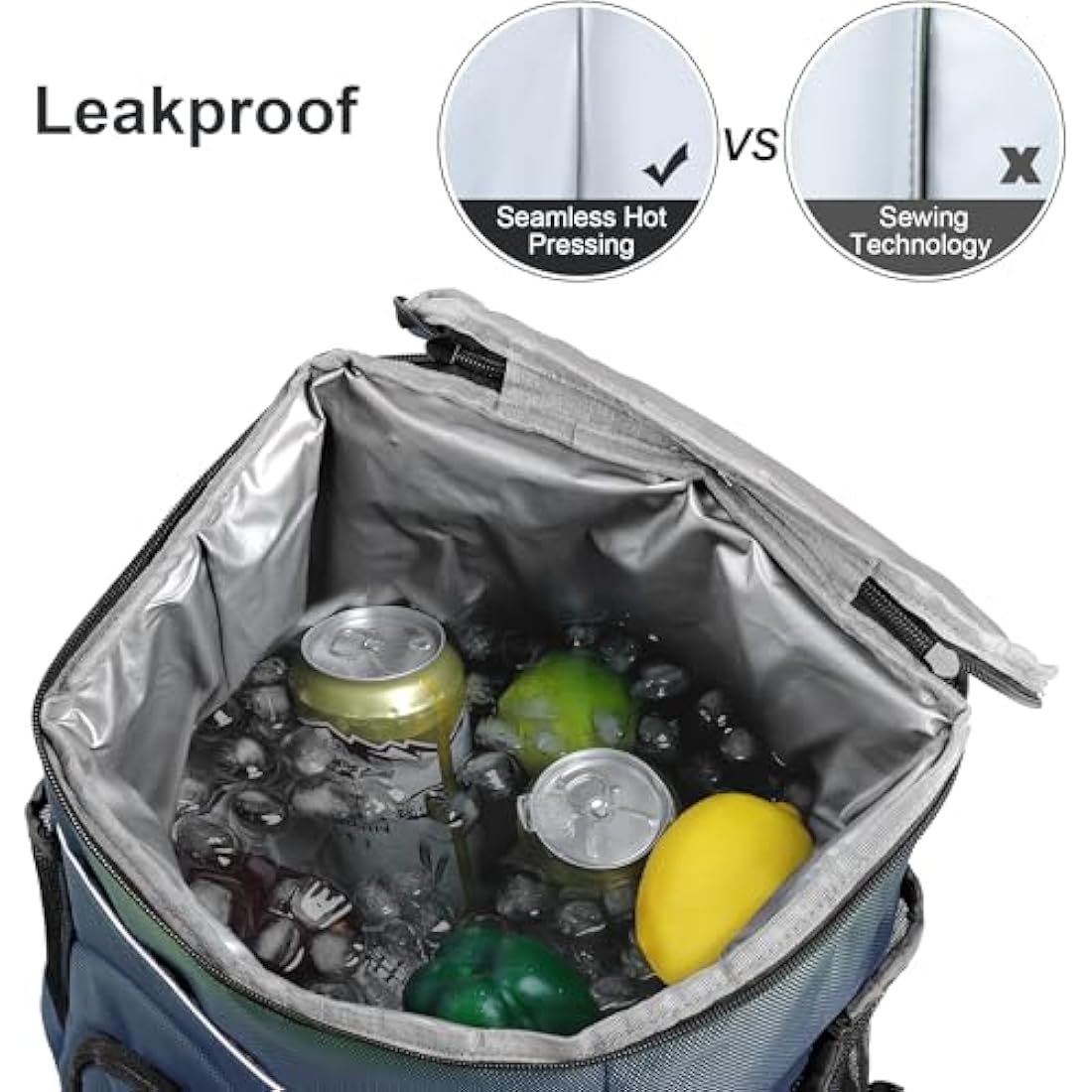 Outplea 30L Insulated Cooler Backpack – 36 Can Leak Proof Soft Bag
