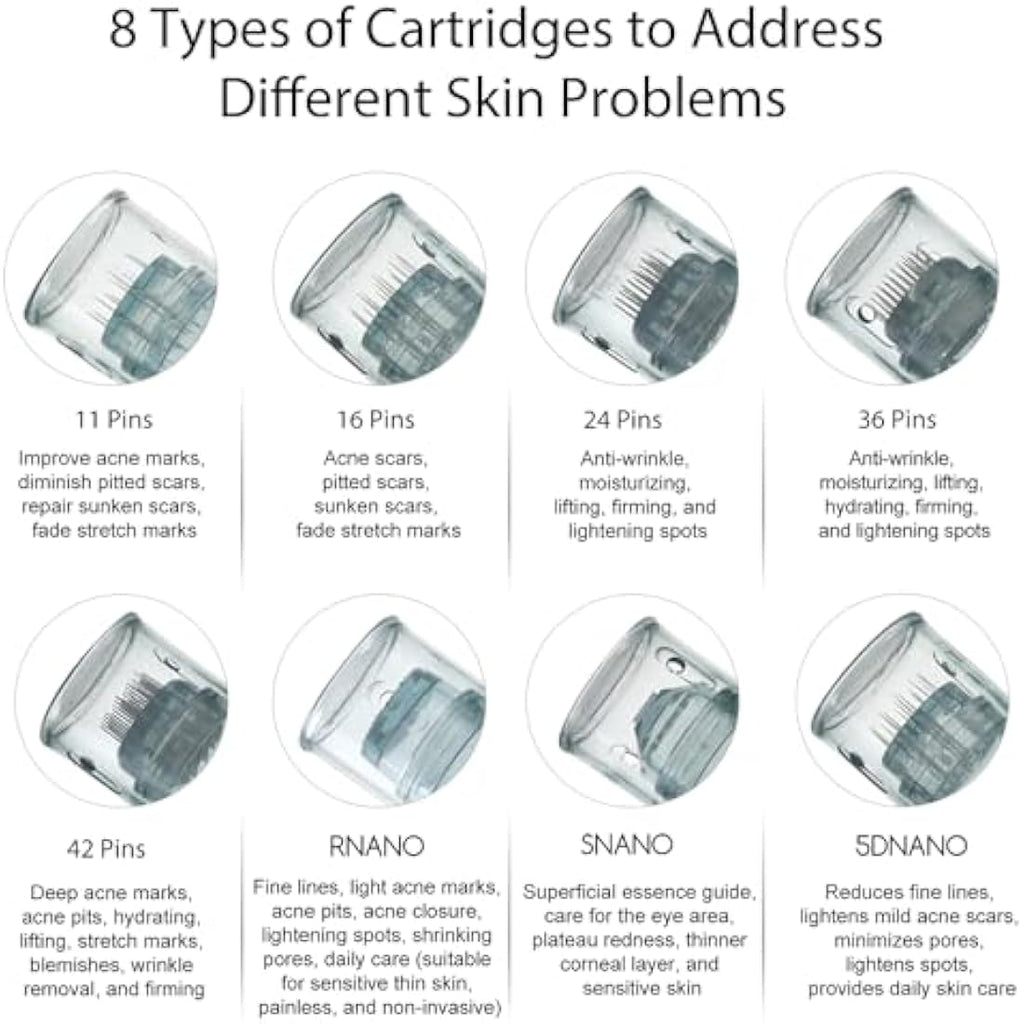 Dr. Pen M8/M7S Replacement Cartridges - 16 Pins Microneedling (10 Pcs)