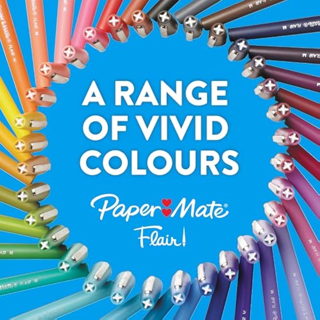 Paper Mate Flair Felt Tip Pens | Medium Point 0.7mm | Assorted, 16 Count