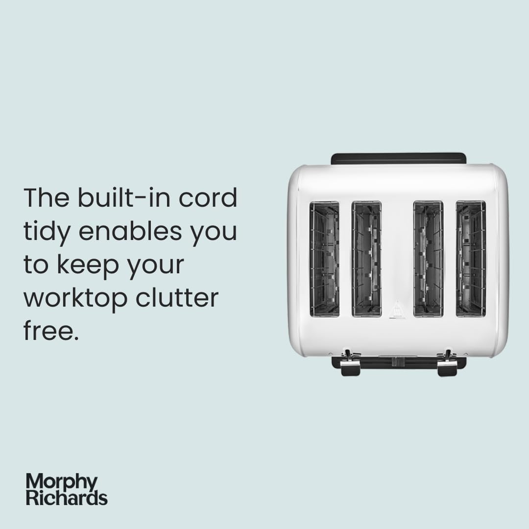 Morphy Richards Venture 4 Slice Toaster | Brushed Stainless Steel