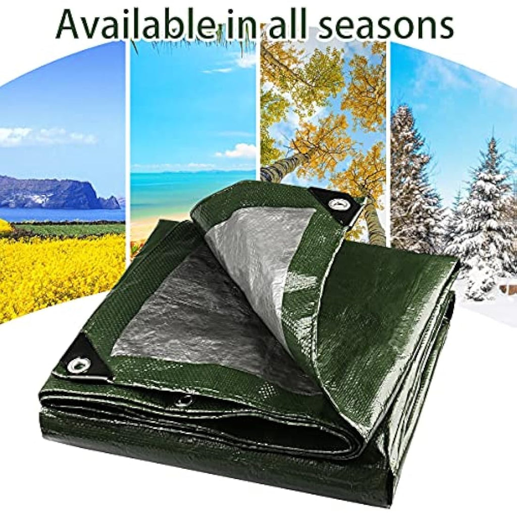 Onarway Waterproof Heavy Duty Tarp – 3m x 5m Reinforced PE Cover