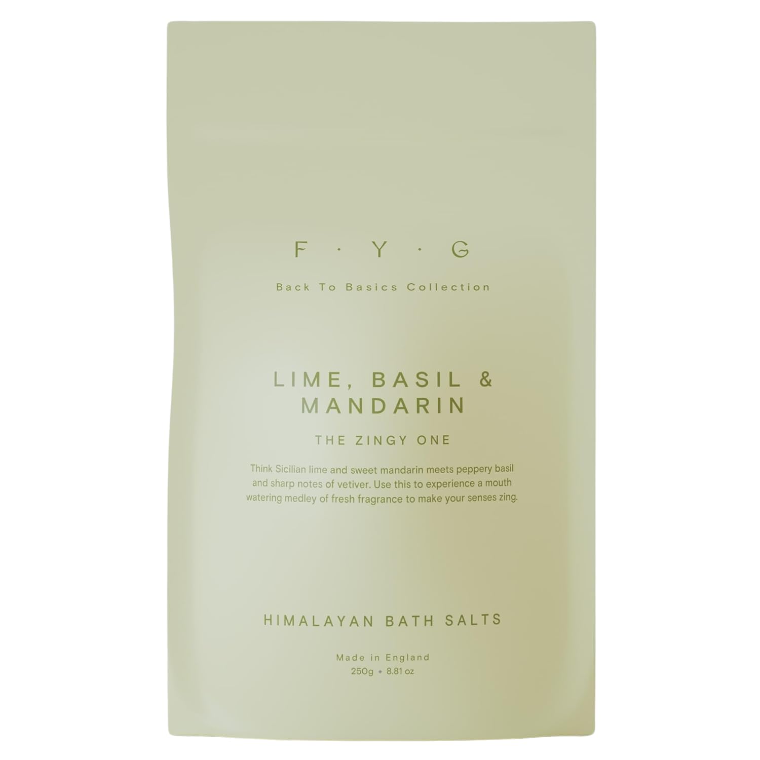 FYG Himalayan Bath Salts – Lime, Basil & Mandarin Mineral Soak