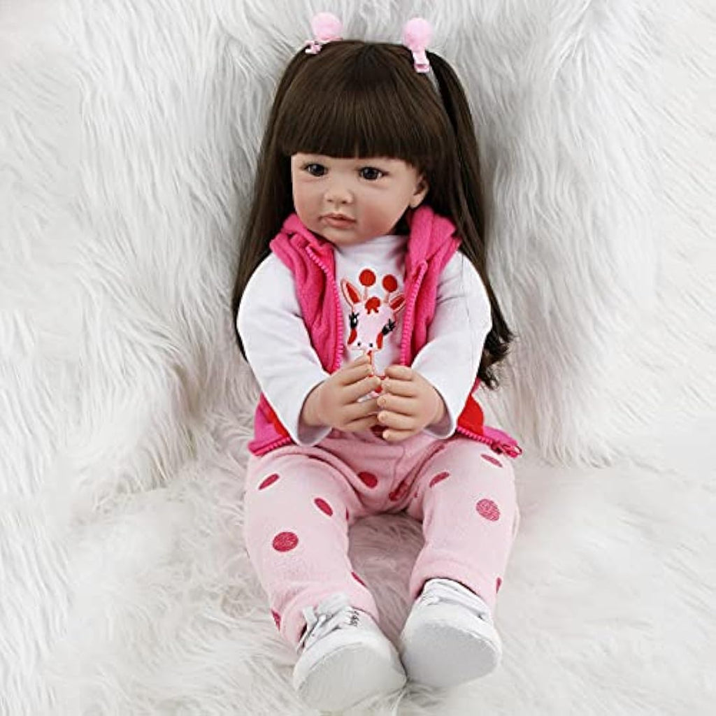 ZIYIUI 24-Inch Reborn Baby Doll – Realistic Soft Silicone Vinyl Girl