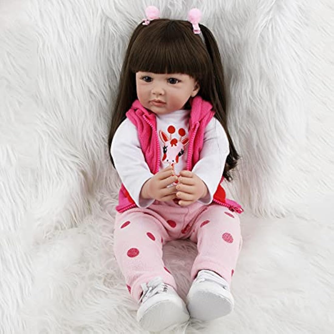 ZIYIUI 24-Inch Reborn Baby Doll – Realistic Soft Silicone Vinyl Girl
