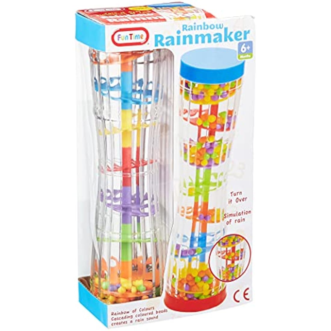 Jolof Store Rainbow Rainmaker - Sensory Rain Sound Toy for Ages 6m+