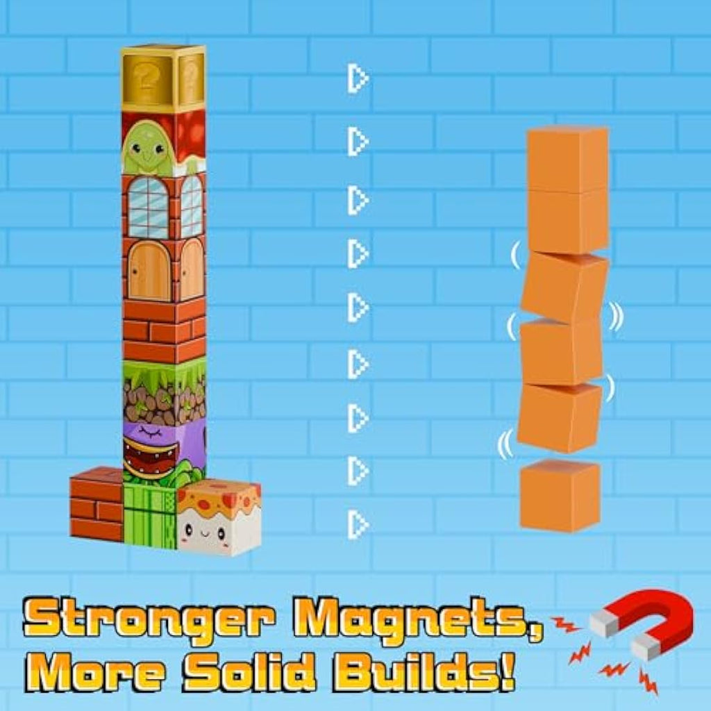 Demolike Magnetic Blocks 110PCS – STEM Educational Building Toy Set