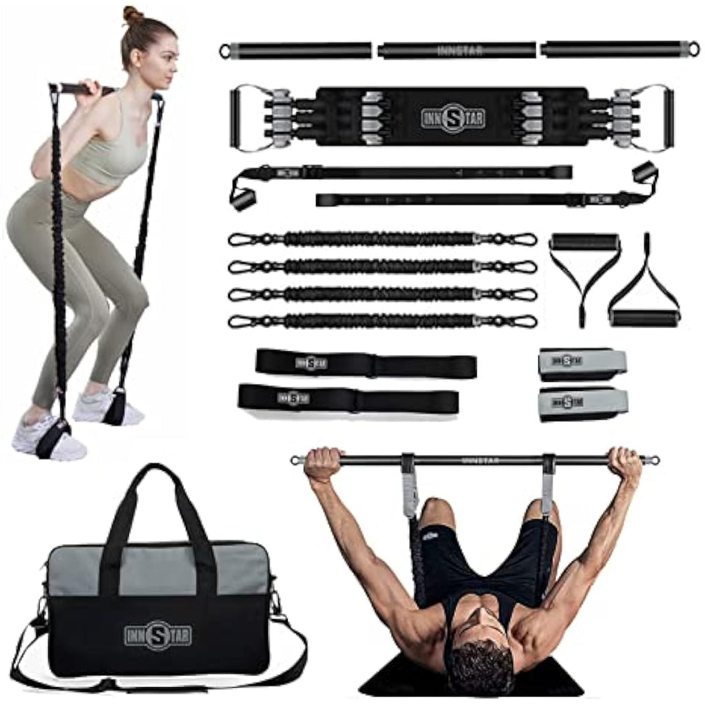 INNSTAR Portable Home Gym 5.0 – Resistance Band Strength Training Set