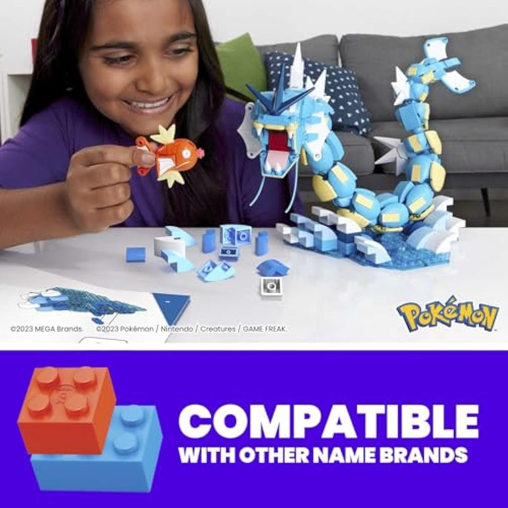 MEGA Pokémon Magikarp Evolution Set – 411 Piece Gyarados Building Toy