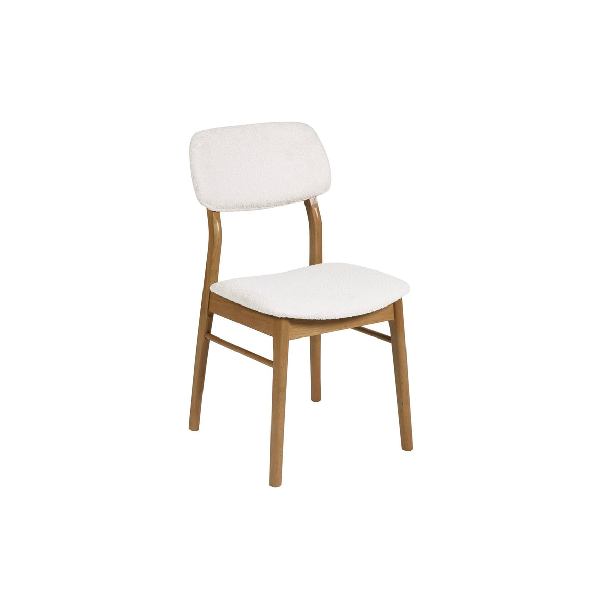 Julian Bowen Theia Dining Chairs, Set of 2, White Bouclé - H85 x D52cm - image 4