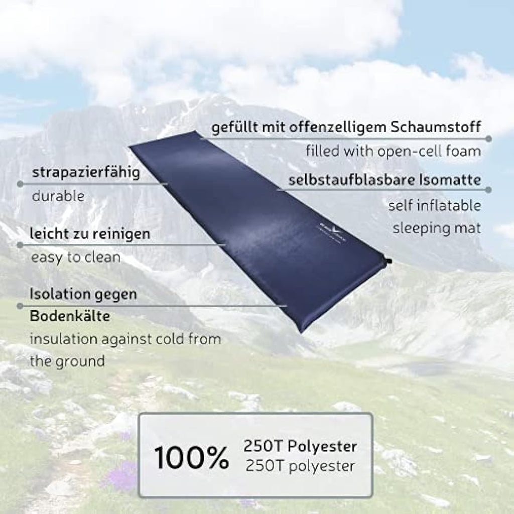 Jolof Store Inflatable Camping Mattress – Durable 250T Polyester Mat