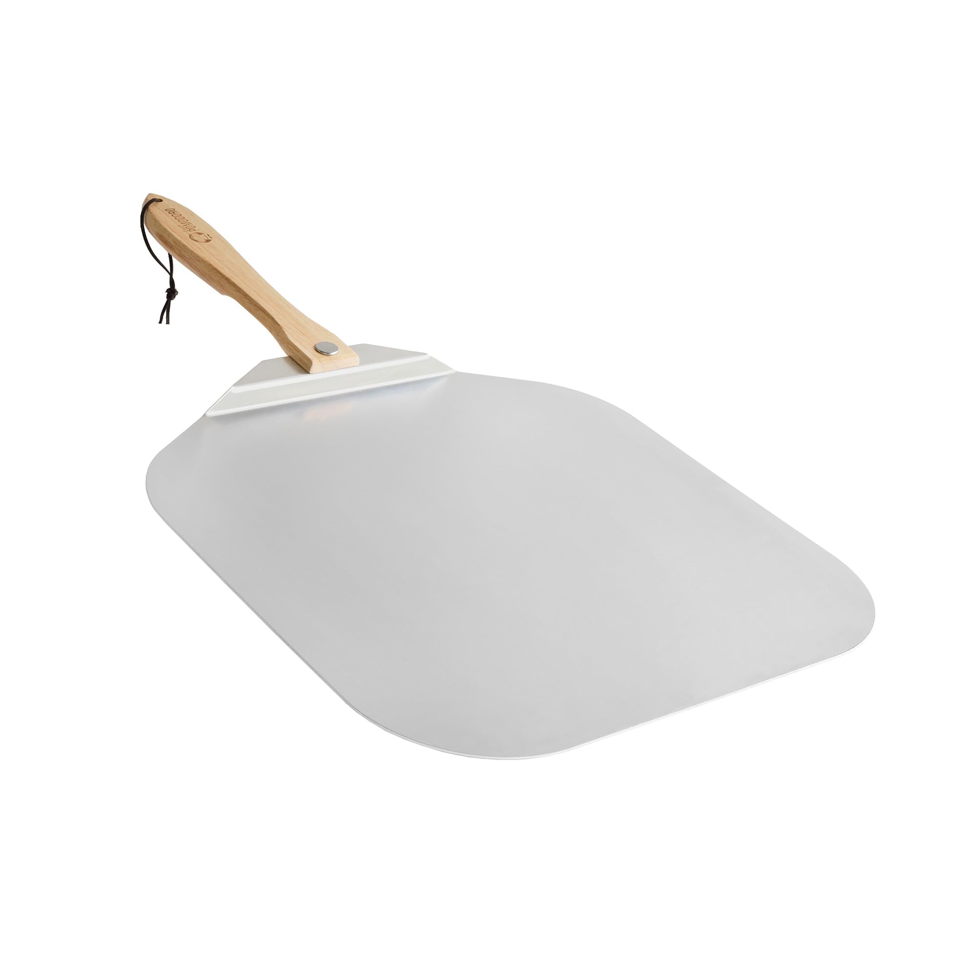 Chef Pomodoro Aluminum Pizza Peel - 18x20 Inch Foldable Wood Handle