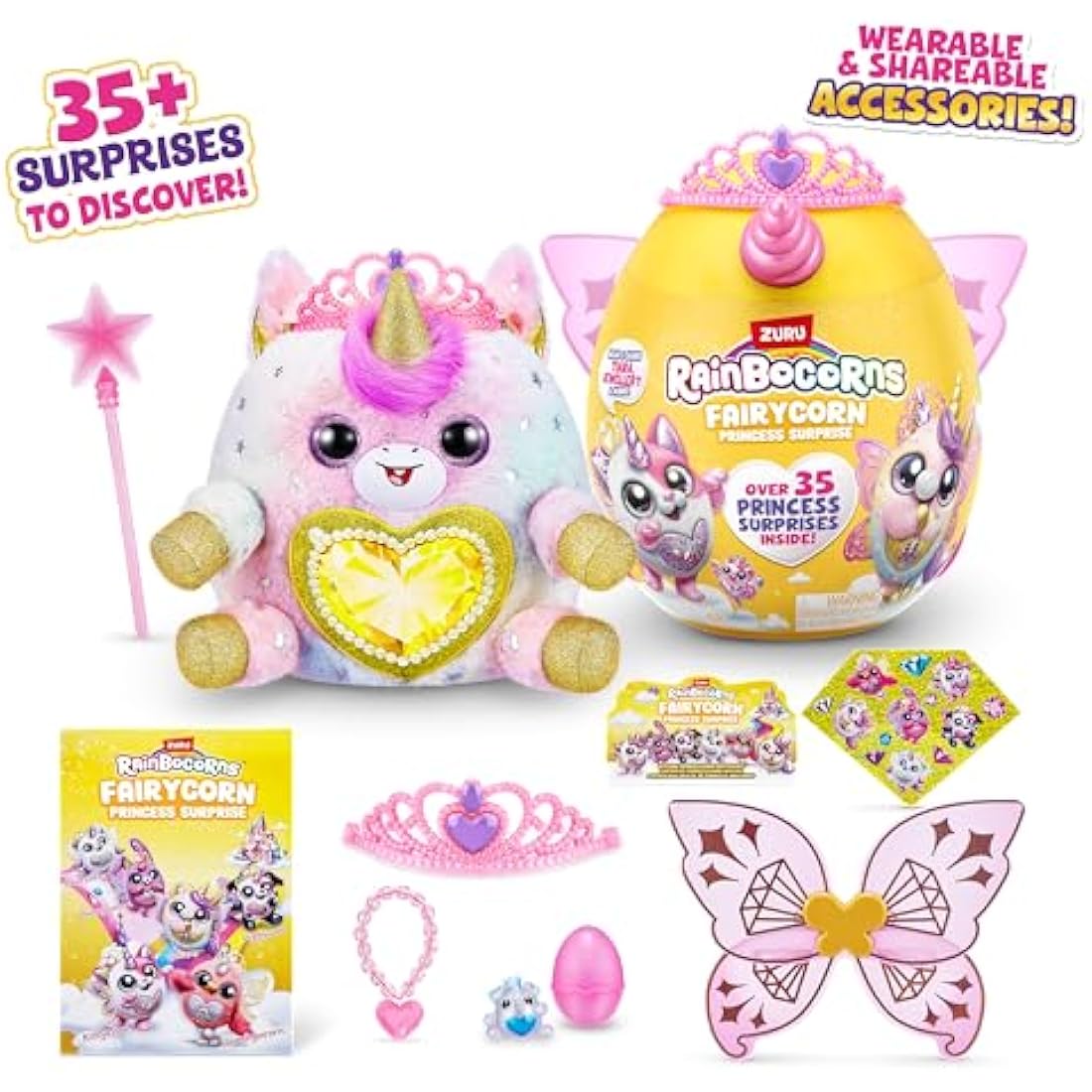 Rainbocorns Fairycorn Princess Series 6 Ruby the Unicorn Plush Toy