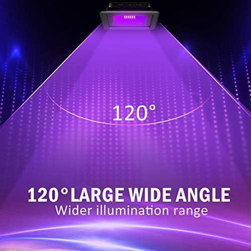 NATPOW 100W UV Black Light – IP66 Waterproof LED Floodlight (2 Pack)