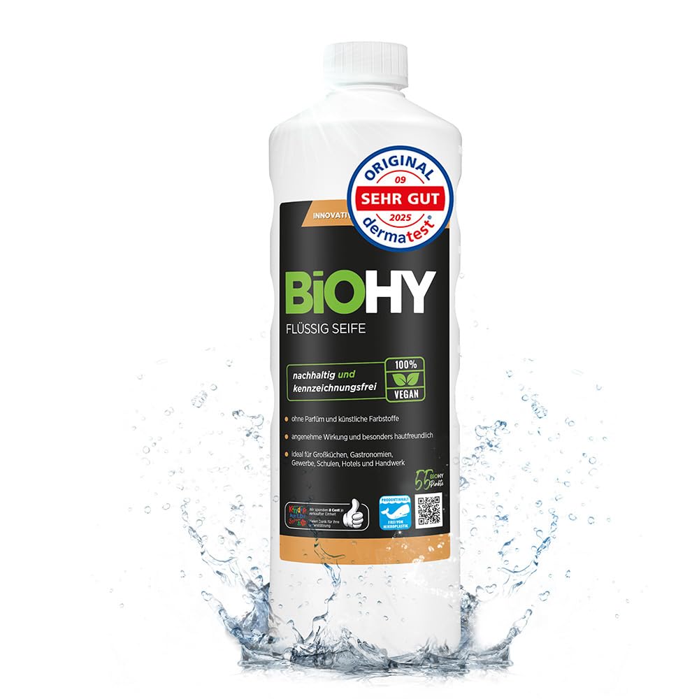 BiOHY Liquid Soap – 1L Fragrance-Free Skin-Friendly Hand Wash
