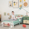ZONEKIZ Toddler Bed Frame | Animal Theme Kids Junior Bed – Green