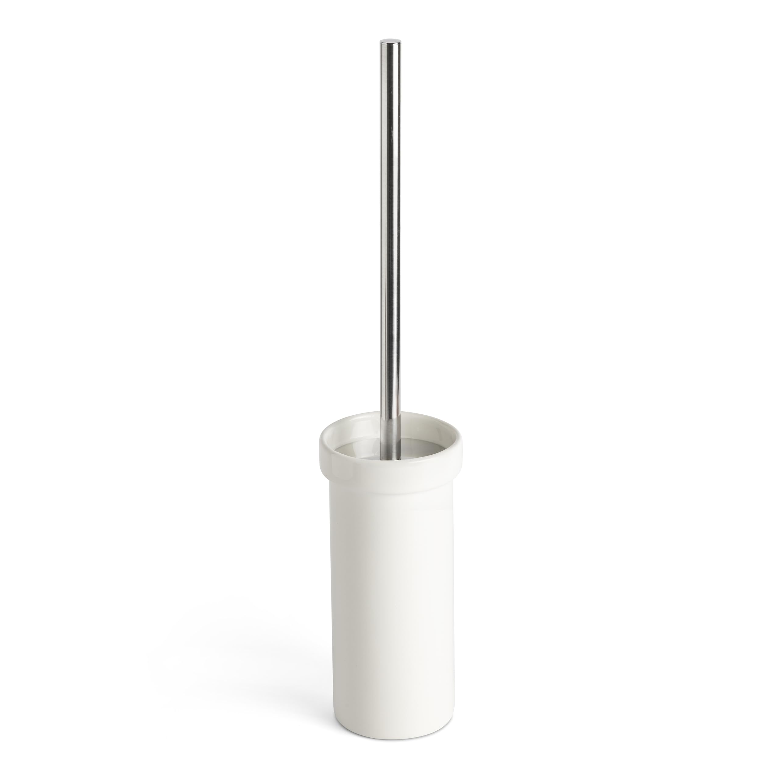 TATAY Slim Toilet Brush - High-Strength Polyresin - White, 40.5 cm