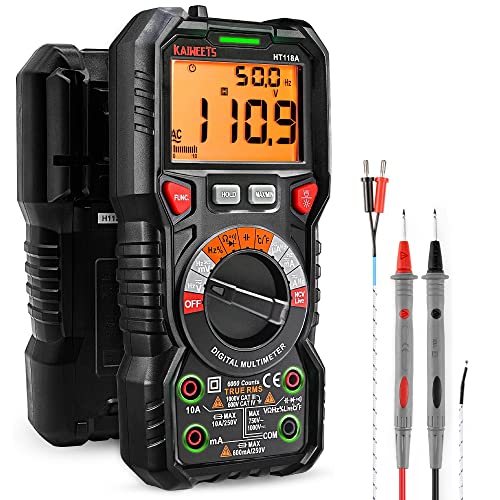 KAIWEETS HT118A Digital Multimeter | 6000 Counts T-RMS Auto-Ranging
