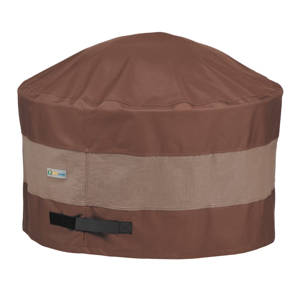 Duck Covers Ultimate Round Fire Pit Cover - Waterproof - 52 Inch - Mocha