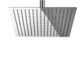 BESy 12 Inch Rain Shower Head | Square Stainless Steel Rainfall Head