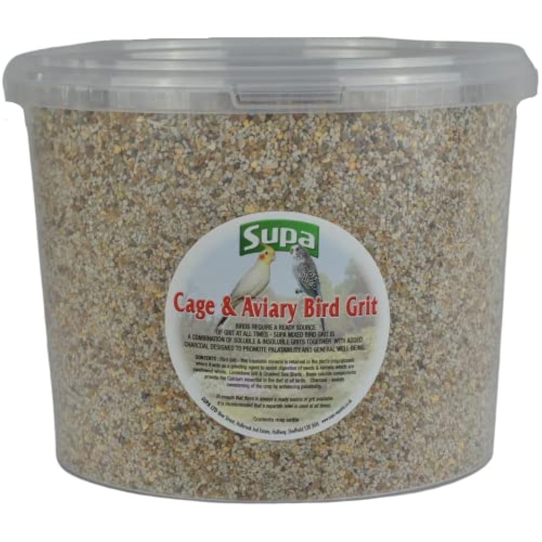 Supa Cage & Aviary Bird Grit | 3L Bucket | Soluble & Insoluble Mix