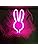 Jolof Store Pink Rabbit LED Neon Sign – Cute Animal Table Decor