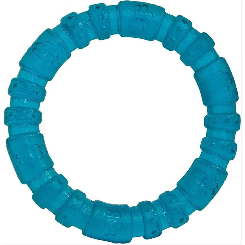 Rosewood BioSafe Puppy Ring – Antimicrobial Teething Chew Toy, Blue
