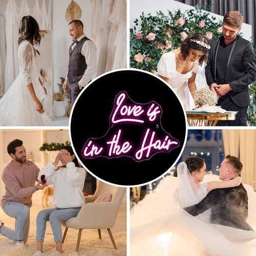 Horseneon Love is in the Hair Neon Sign | USB Dimmable LED Wall Decor