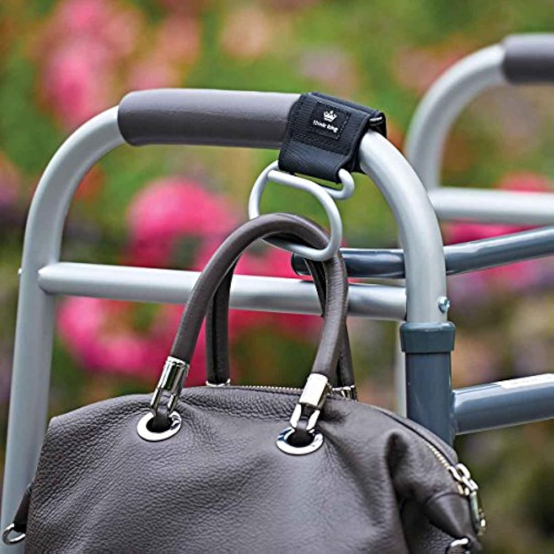 Jumbo Swirly Stroller Hook – Clipless Aluminium Bag Clip