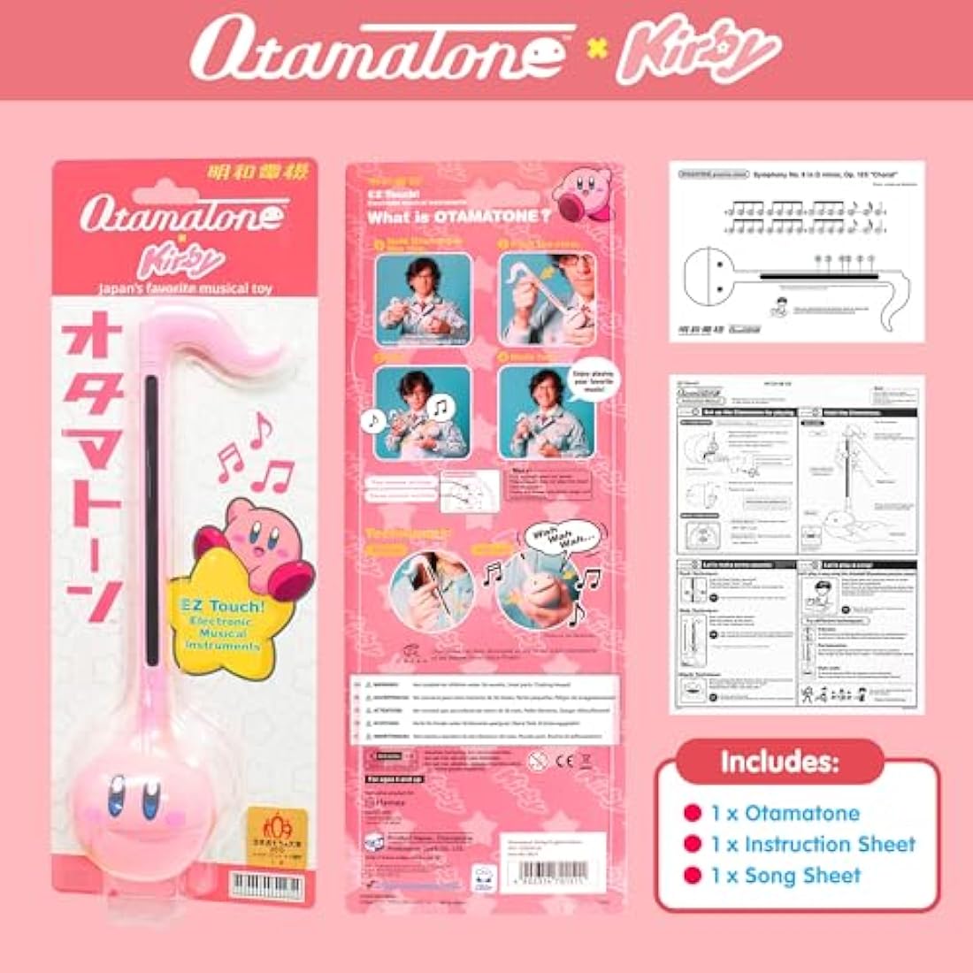 Otamatone Kirby Regular - Portable Electronic Musical Instrument Synthesizer